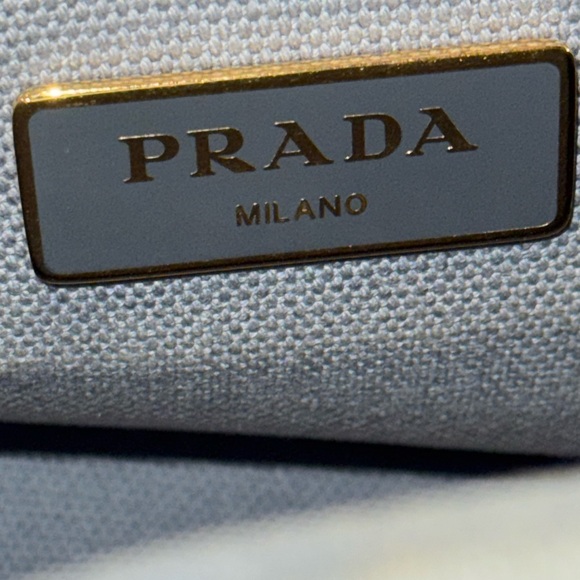 *SOLD*PRADA Canapa Small Tote With Original Cards of Authencity and Dust Bag. - Picture 9 of 14